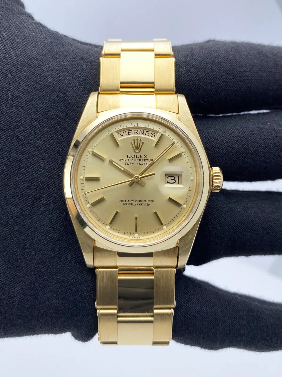 Rolex Gold Champagne Day-Date dial - Hình 2