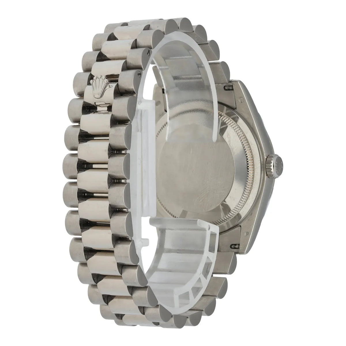 stainless steel Rolex Day-Date Silver Dial - Hình 4
