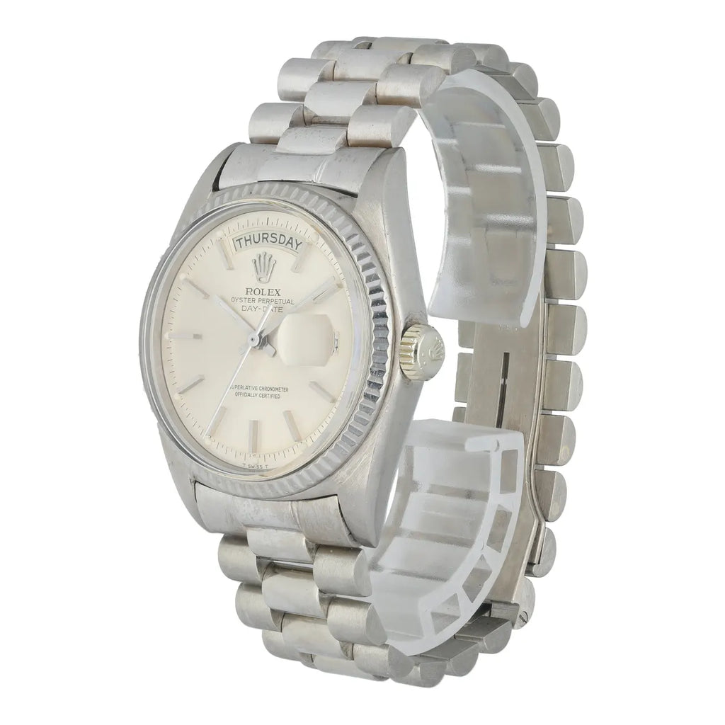 dial Rolex Day-Date Silver Stainless - Hình 2