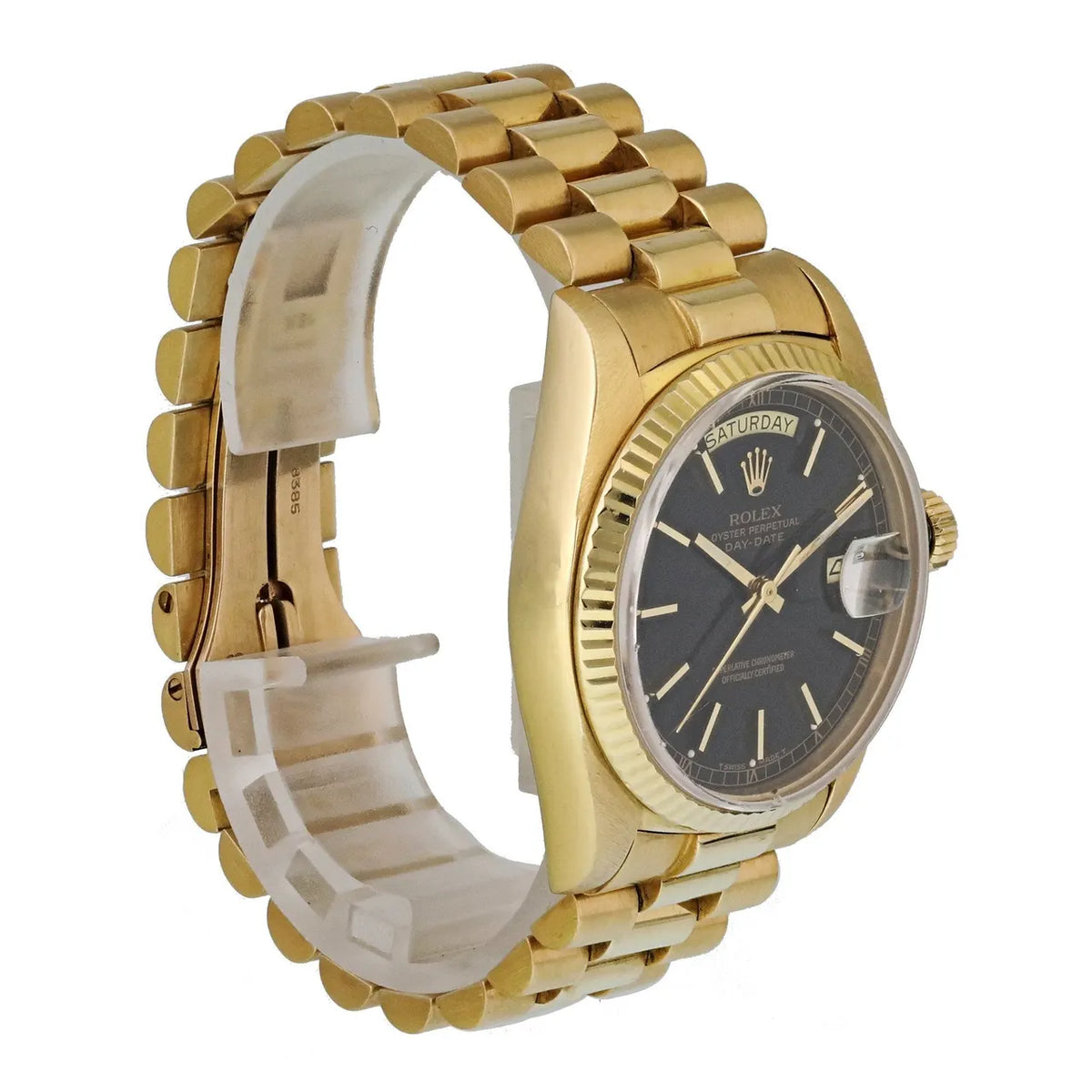 watch Rolex Day-Date Gold Black - Hình 4