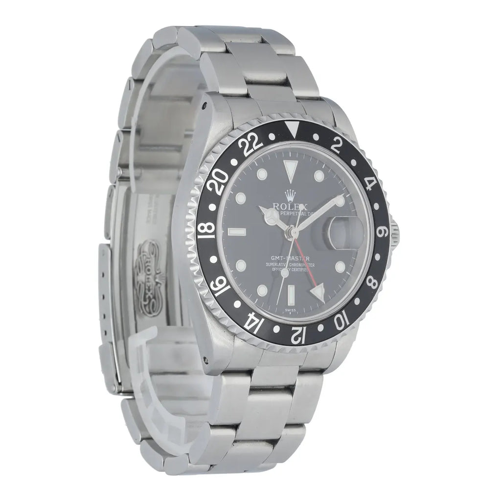 stainless Rolex GMT-Master Black Bezel - Hình 3