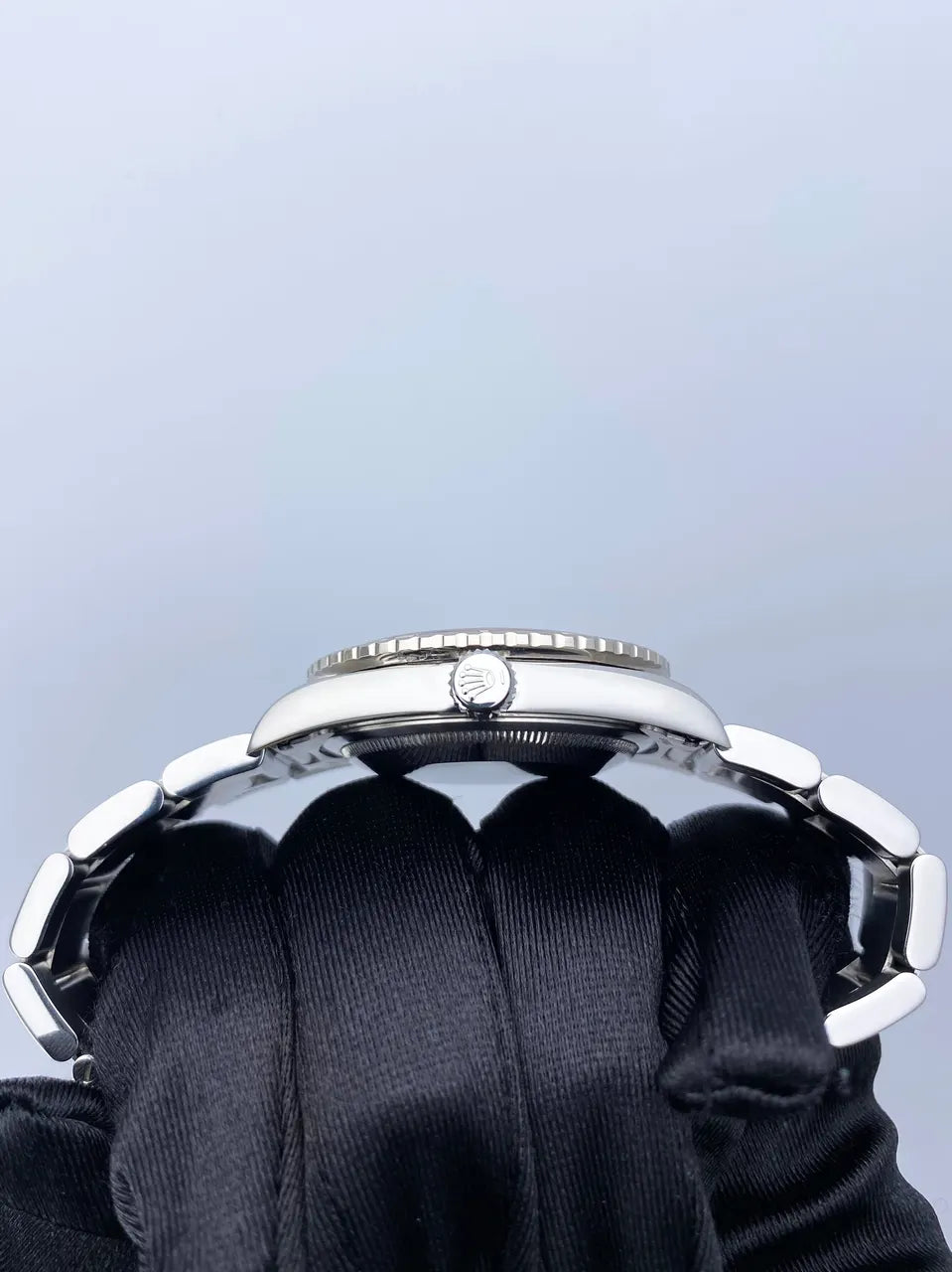 oyster Rolex Datejust Black Dial Steel - Hình 4