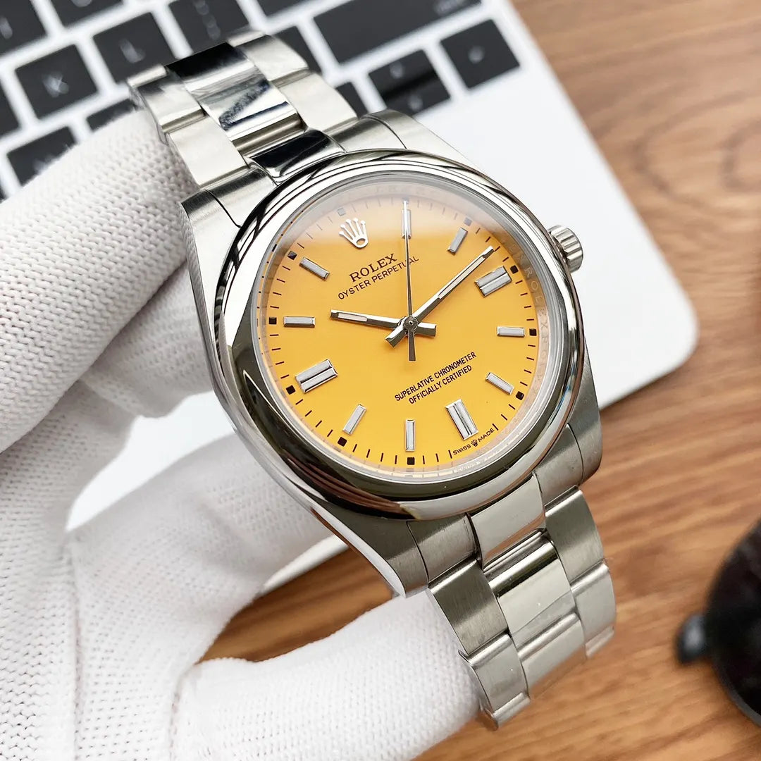 Rolex Oyster Perpetual Yellow Dial