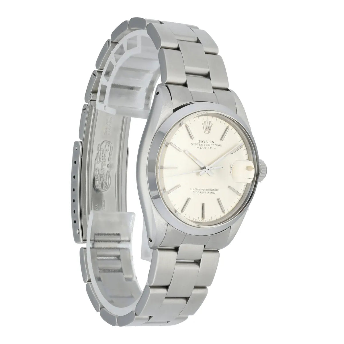 Rolex Silver Dial Steel Watch - Hình 3