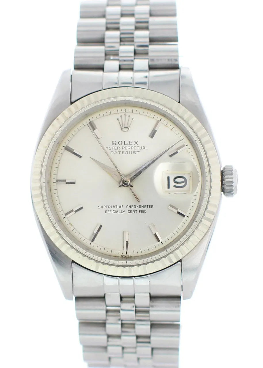 stainless Rolex Datejust Silver Stick Dial - Hình 2