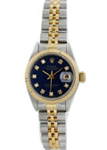 dial two Rolex Blue Diamond Datejust