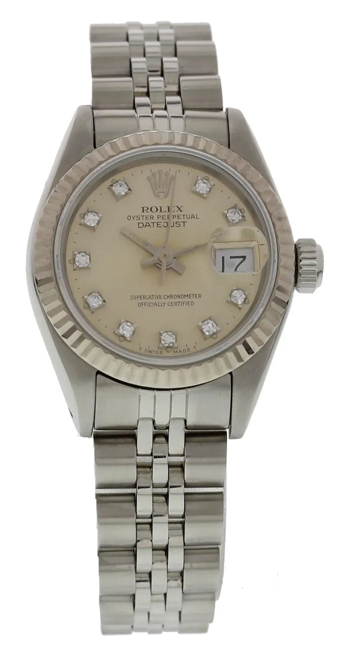 Rolex Champagne Diamond Datejust - Hình 2