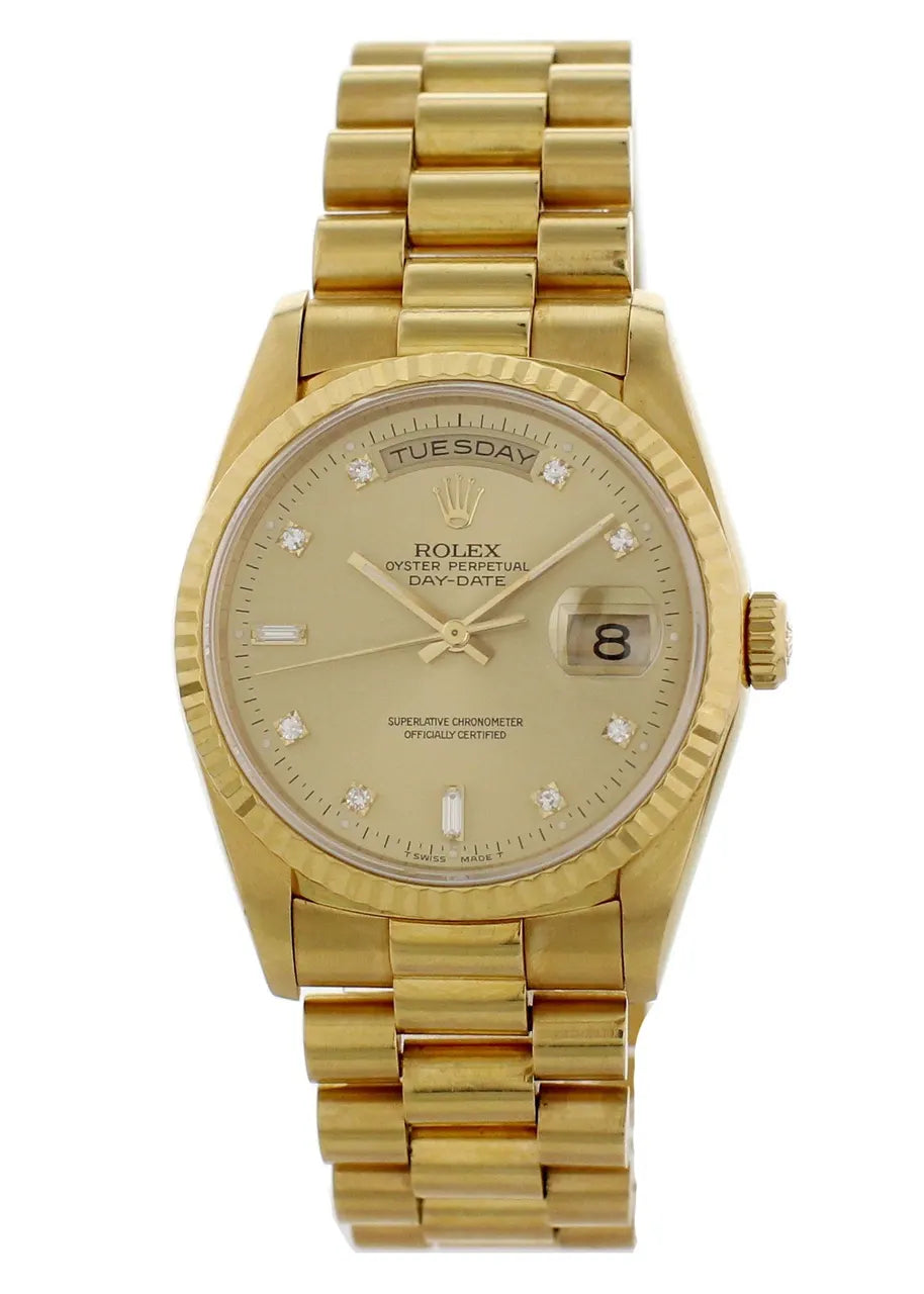 Rolex Day-Date Gold Diamond champagne dial