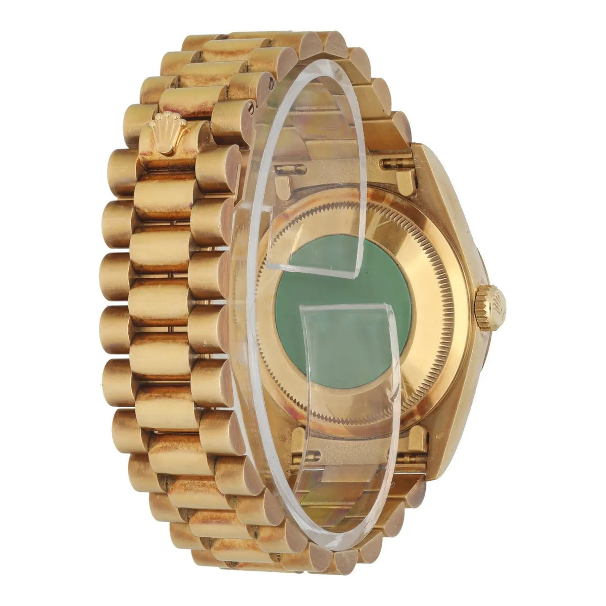 day date Rolex Gold Diamond Watch - Hình 4