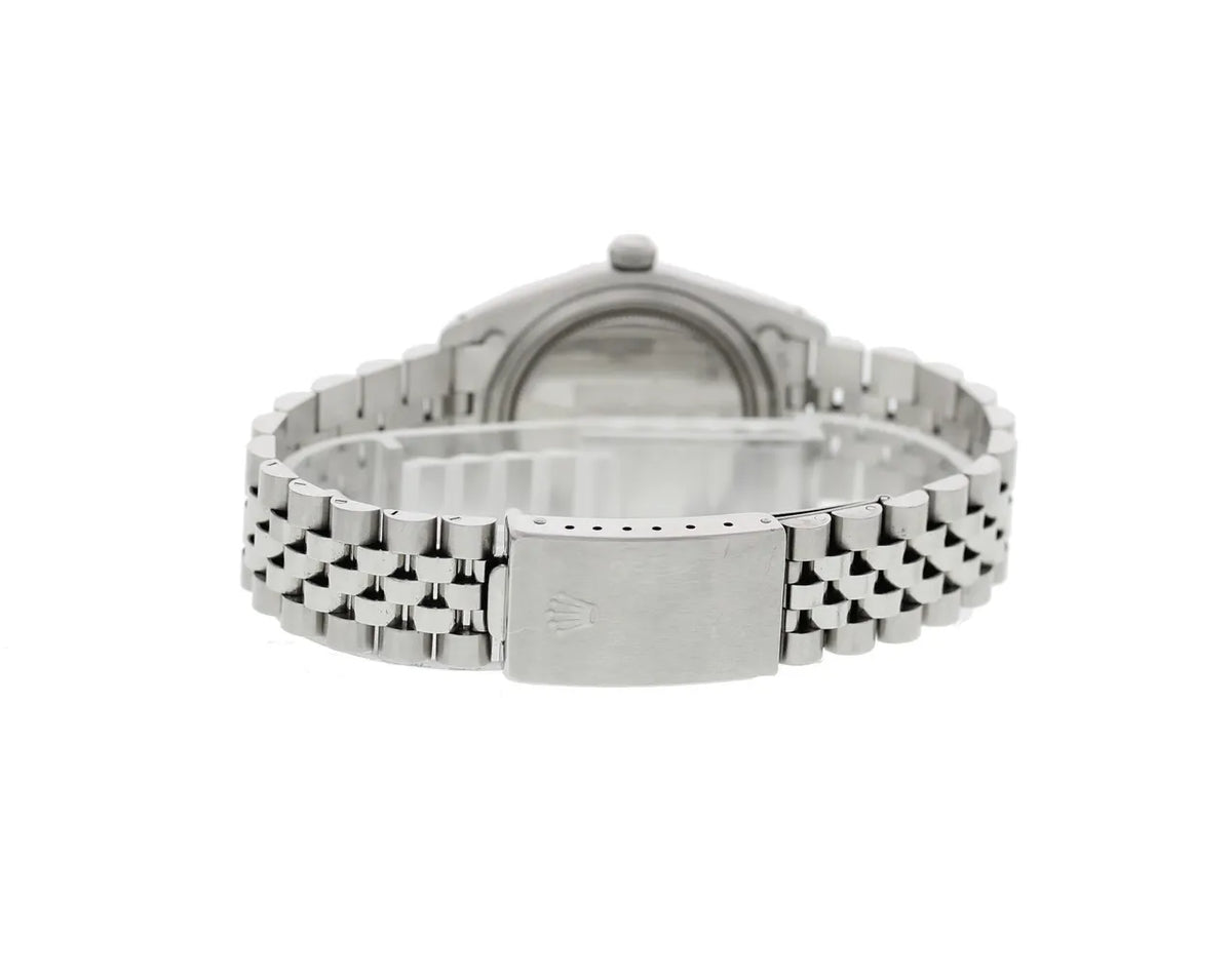 stainless Rolex Oysterdate Silver - Hình 4