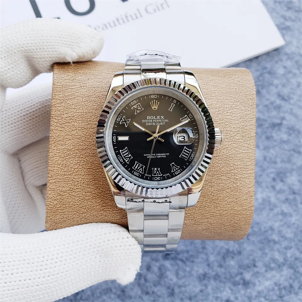 stainless Rolex Datejust Olive Dial - Hình 2