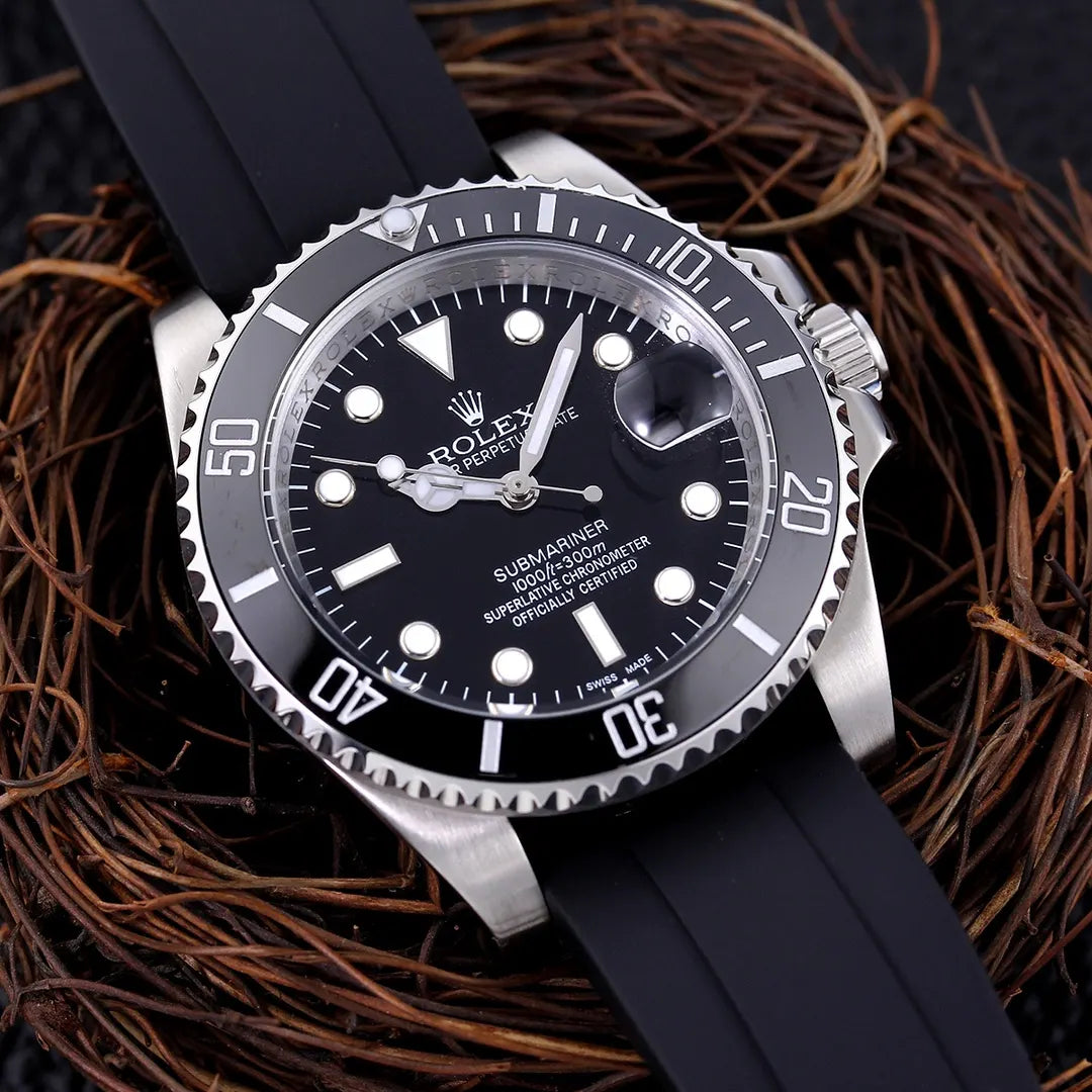 strap Rolex Black Rubber Submariner