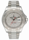 steel Rolex Yacht-Master Silver Dial