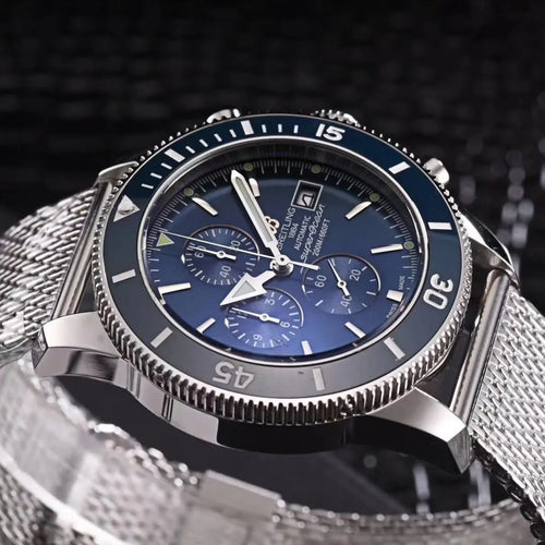 Breitling Steel Mesh Chronograph