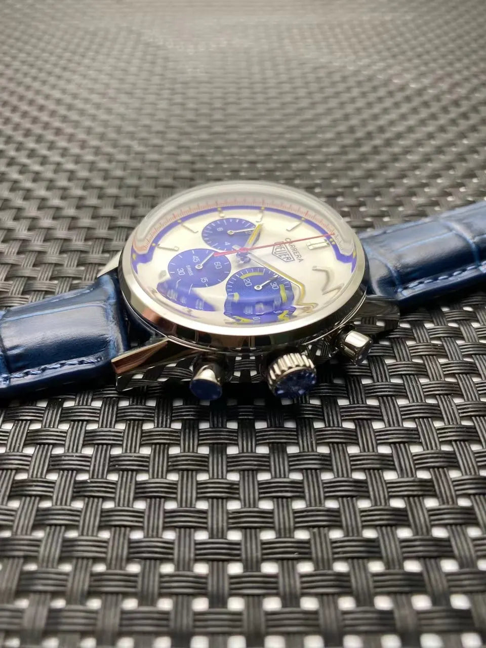 Tag Heuer Blue Chronograph carrera - Hình 4