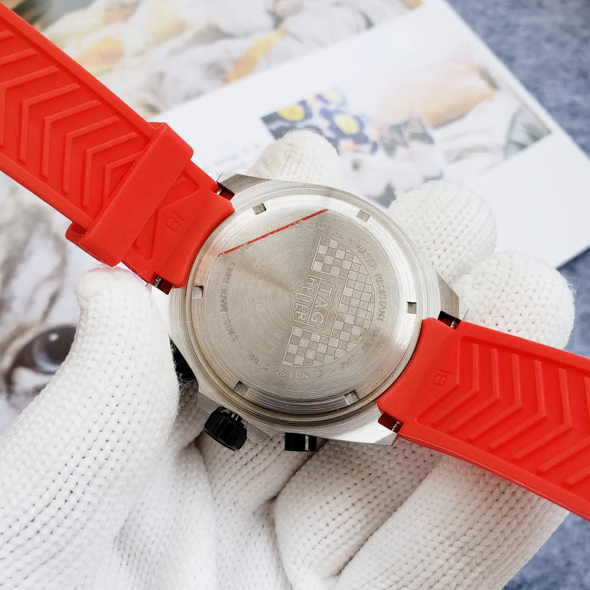 formula red TAG Heuer Orange Dial - Hình 2