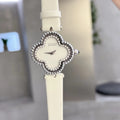 Alhambra Diamond White Leather